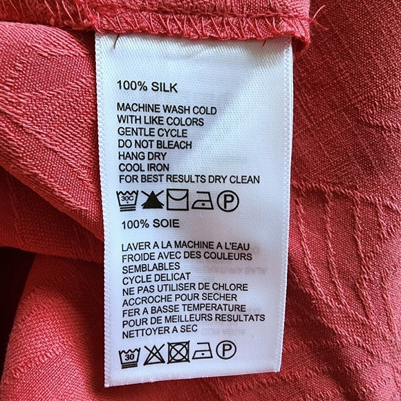 Tommy Bahama Silk Tropical Hawaiian Button Down Short Sleeve Shirt - XL - Picture 7 of 8